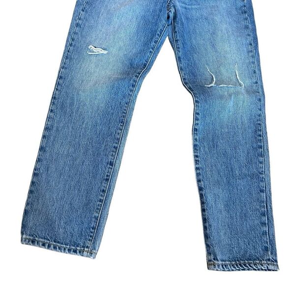 Revolve SLVRLAKE Beatnik High Waist Ankle Straight Leg Jeans sz 27 Rockaway blue - Picture 5 of 10